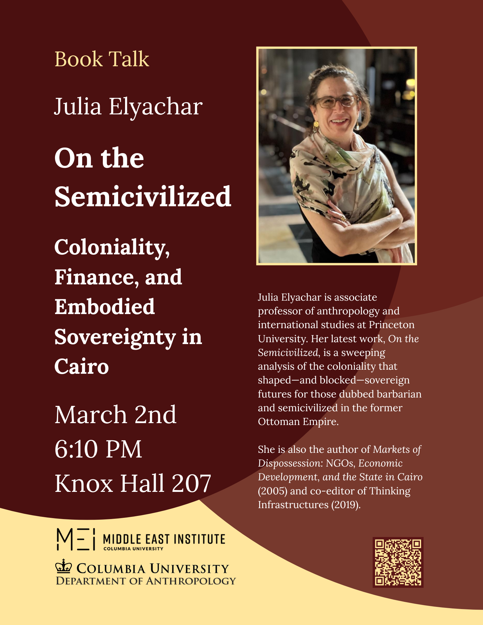 Book Talk - On the Semicivilized: Coloniality, Finance, and Embodied Sovereignty in Cairo