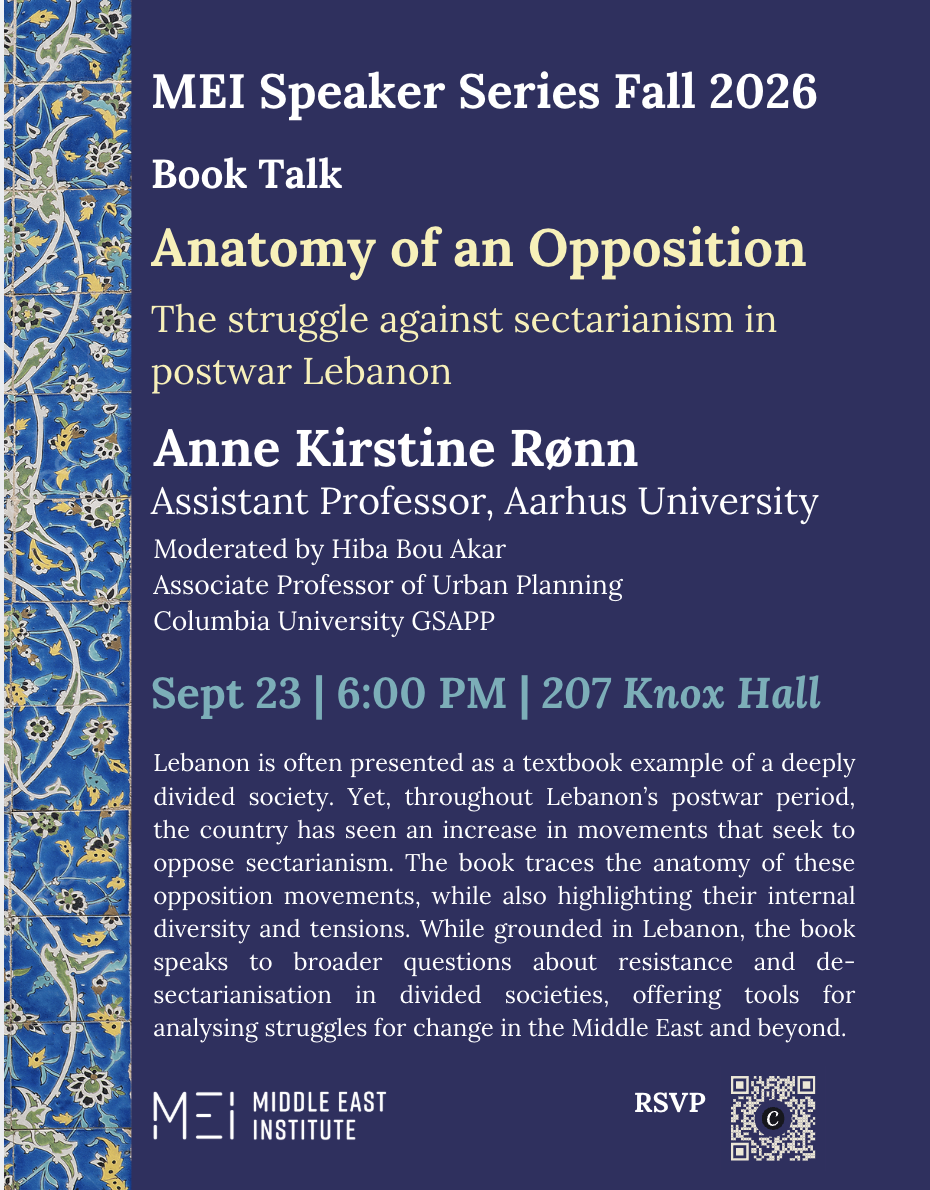 Book Talk - Anatomy of an Opposition: Anne Kirstine Rønn