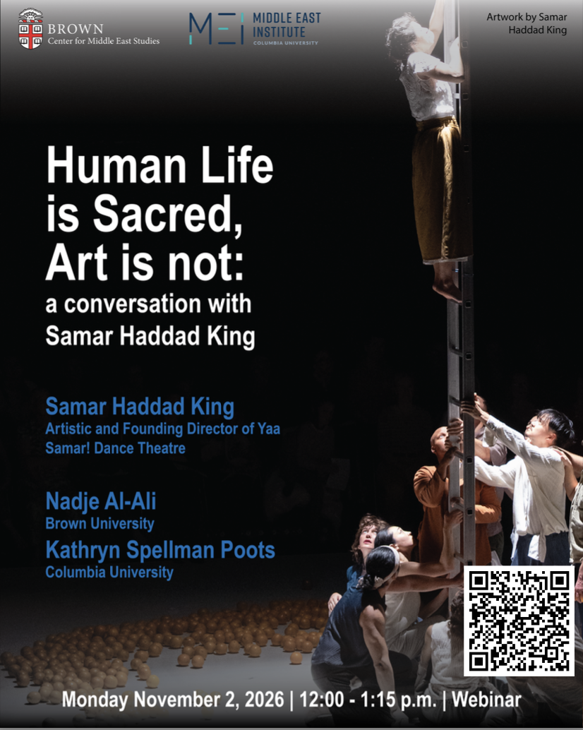 Gender and Body Politics Series: “Human Life is Sacred, Art is not”: a Conversation with Samar Haddad King