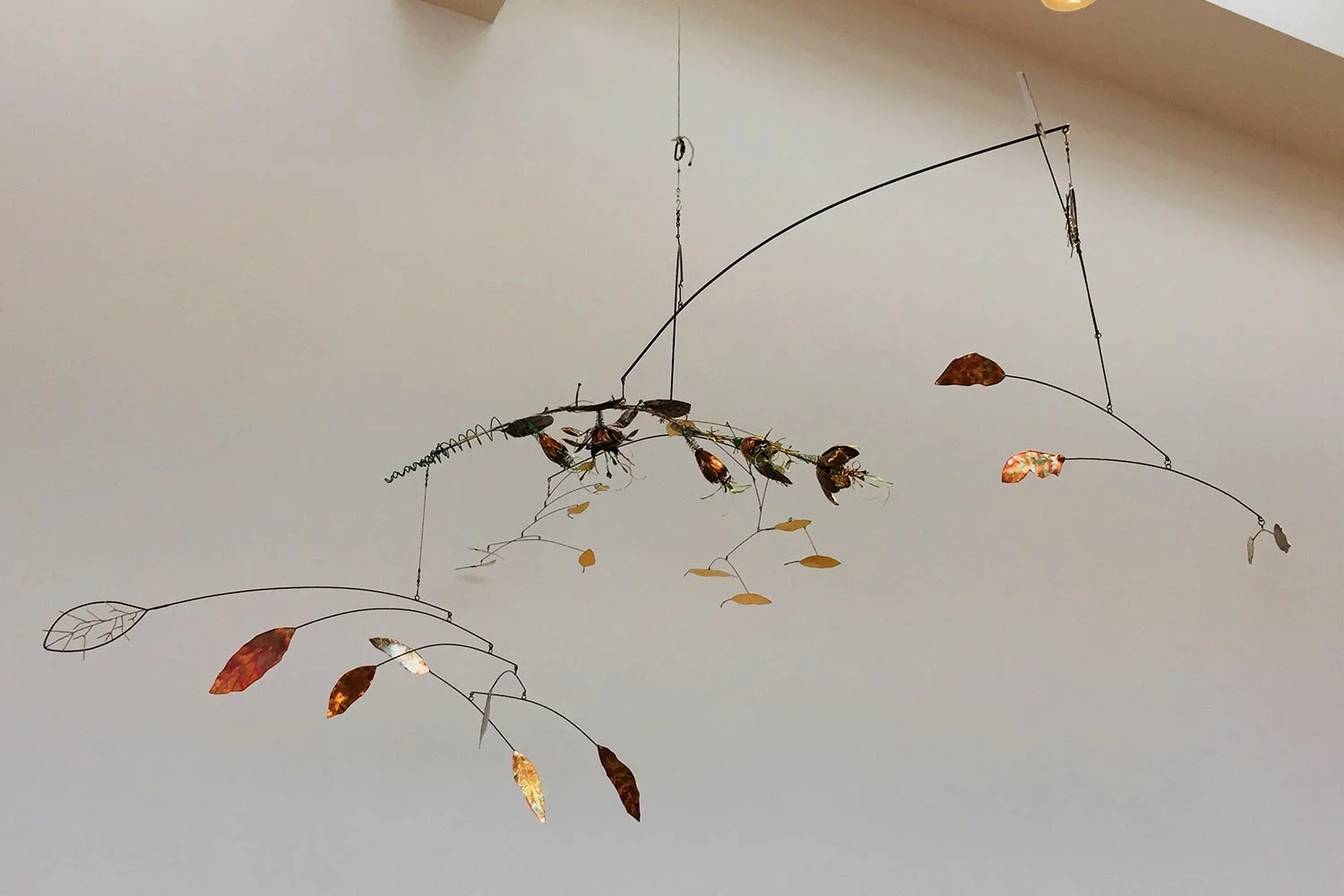 Artist Sam Grasso’s mobile entitled Stress Blossoms .