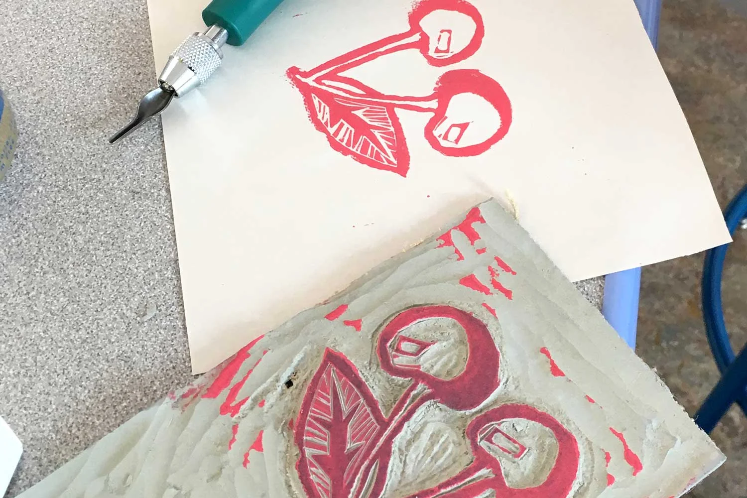 Class: Projects in Block Printing - Personal Stationary (Ages 16+) [SOLD OUT]