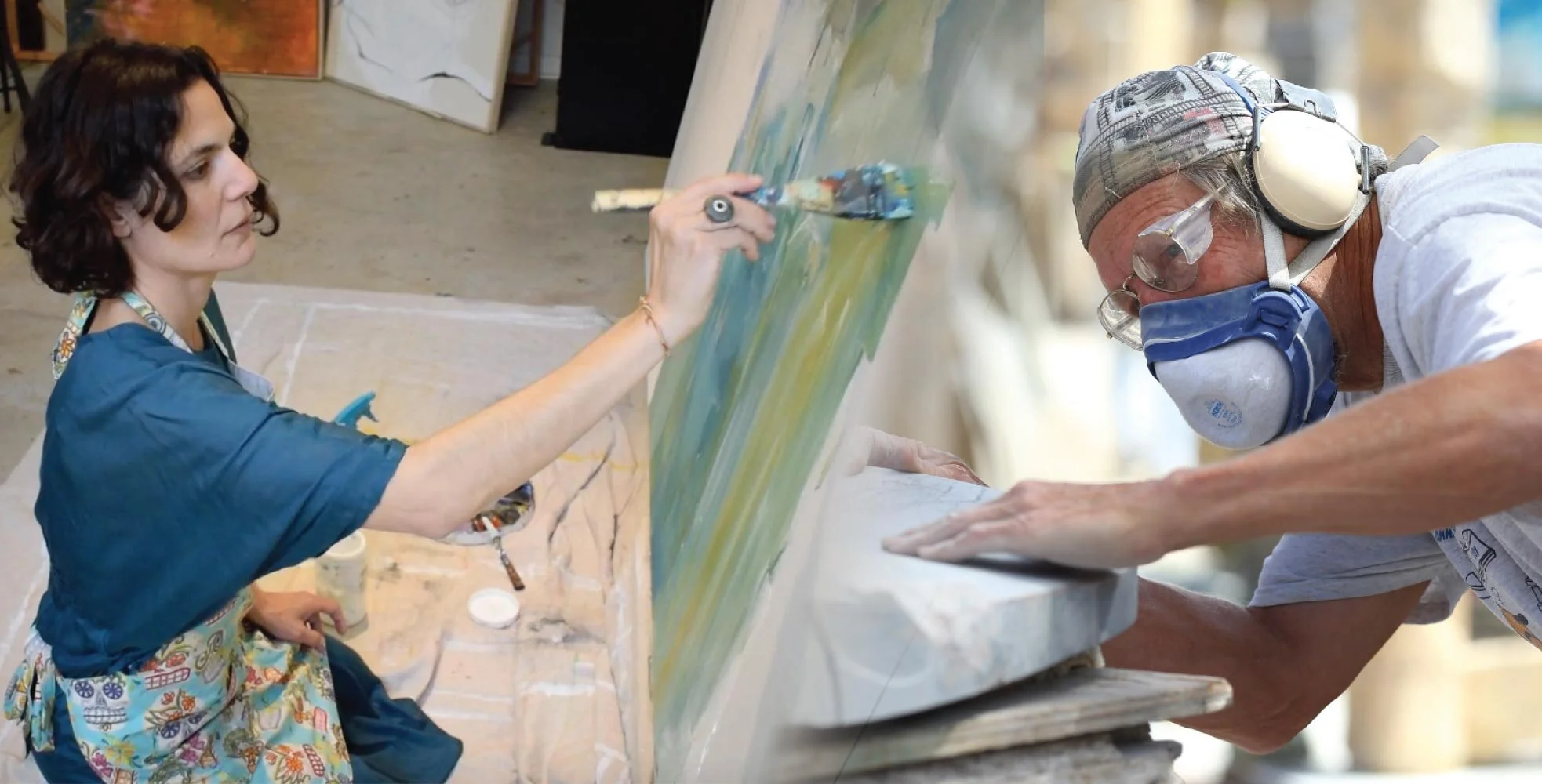 Virtual Artists Talk: "Finding Inspiration in Trying Times" with Rima Muna and Duane Dammeyer