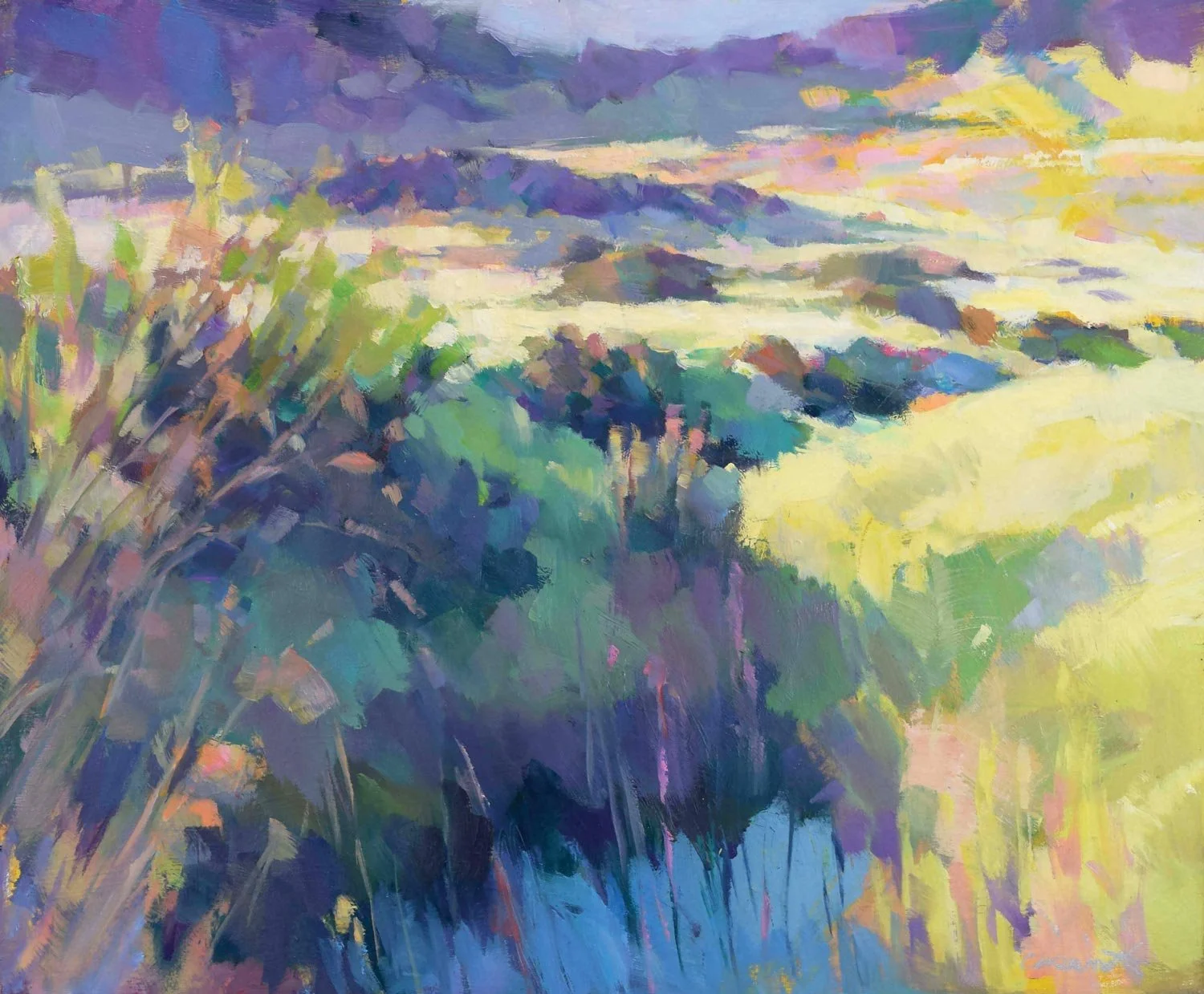 "Pond in Blue" by Harvey Cusworth