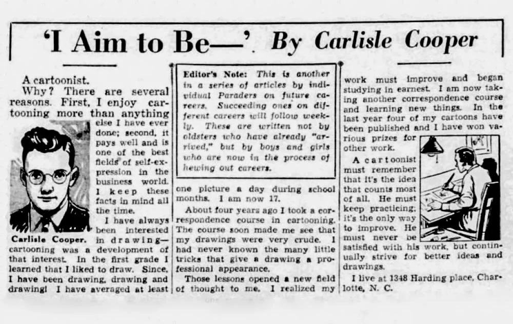 I Aim to Be: Carlisle Cooper (1919-2013)
