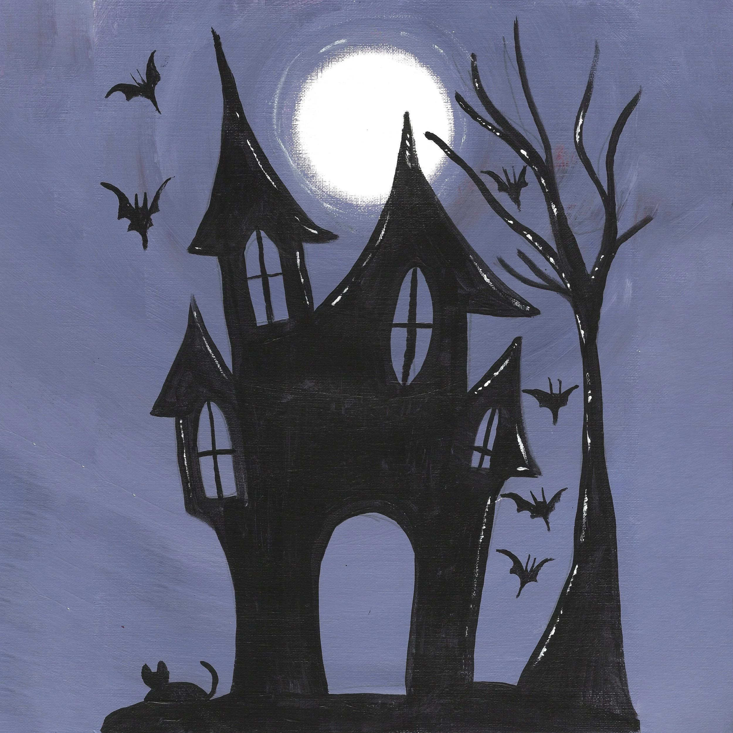 Kid's Paint & Sip: Haunted house and Cider (Ages 7+)