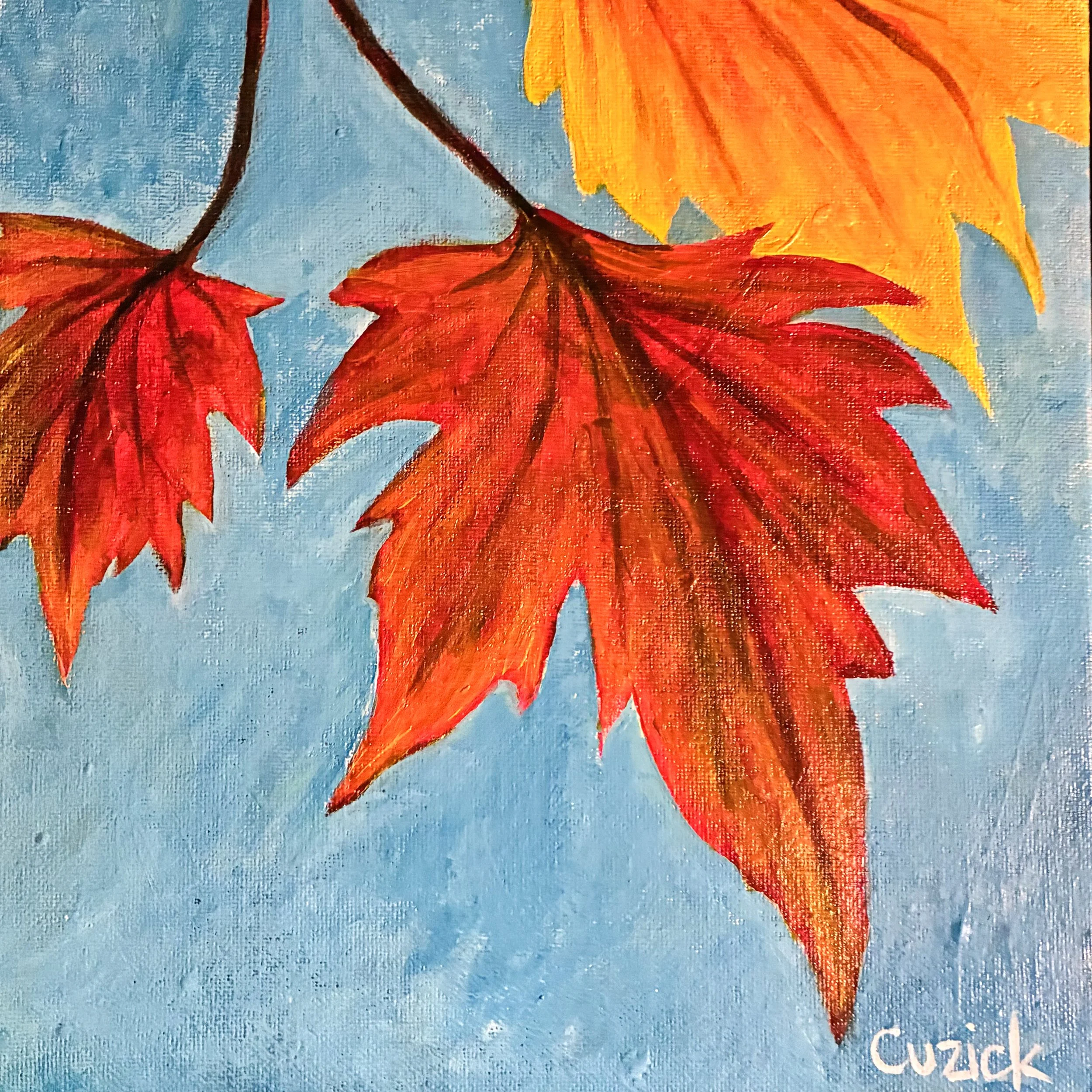 Kids' Paint & Sip: Autumn Leaves and Boba (Ages 7+)