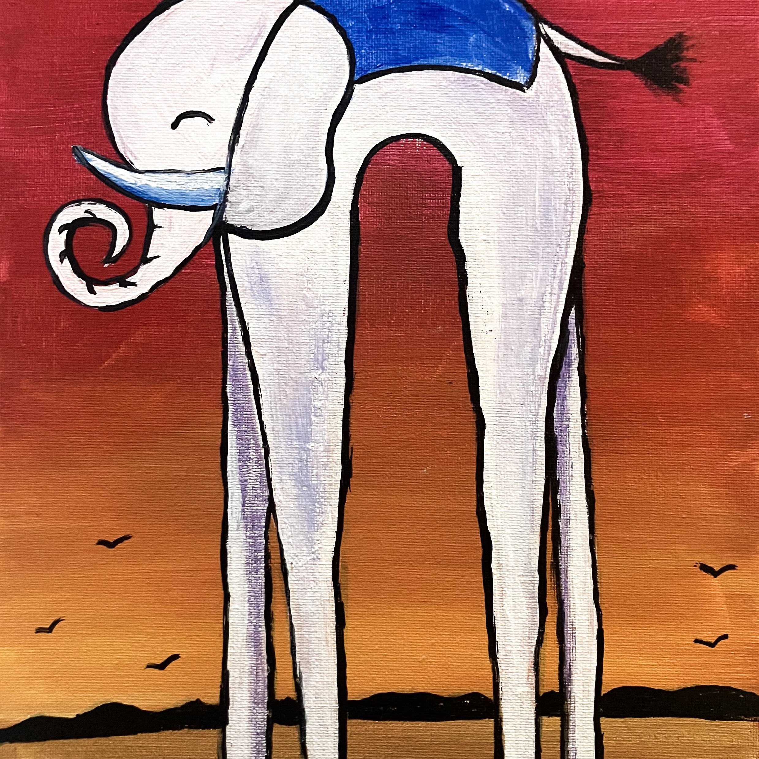 Kid's Paint & Sip - Salvador Dali & Boba (Ages 7+)