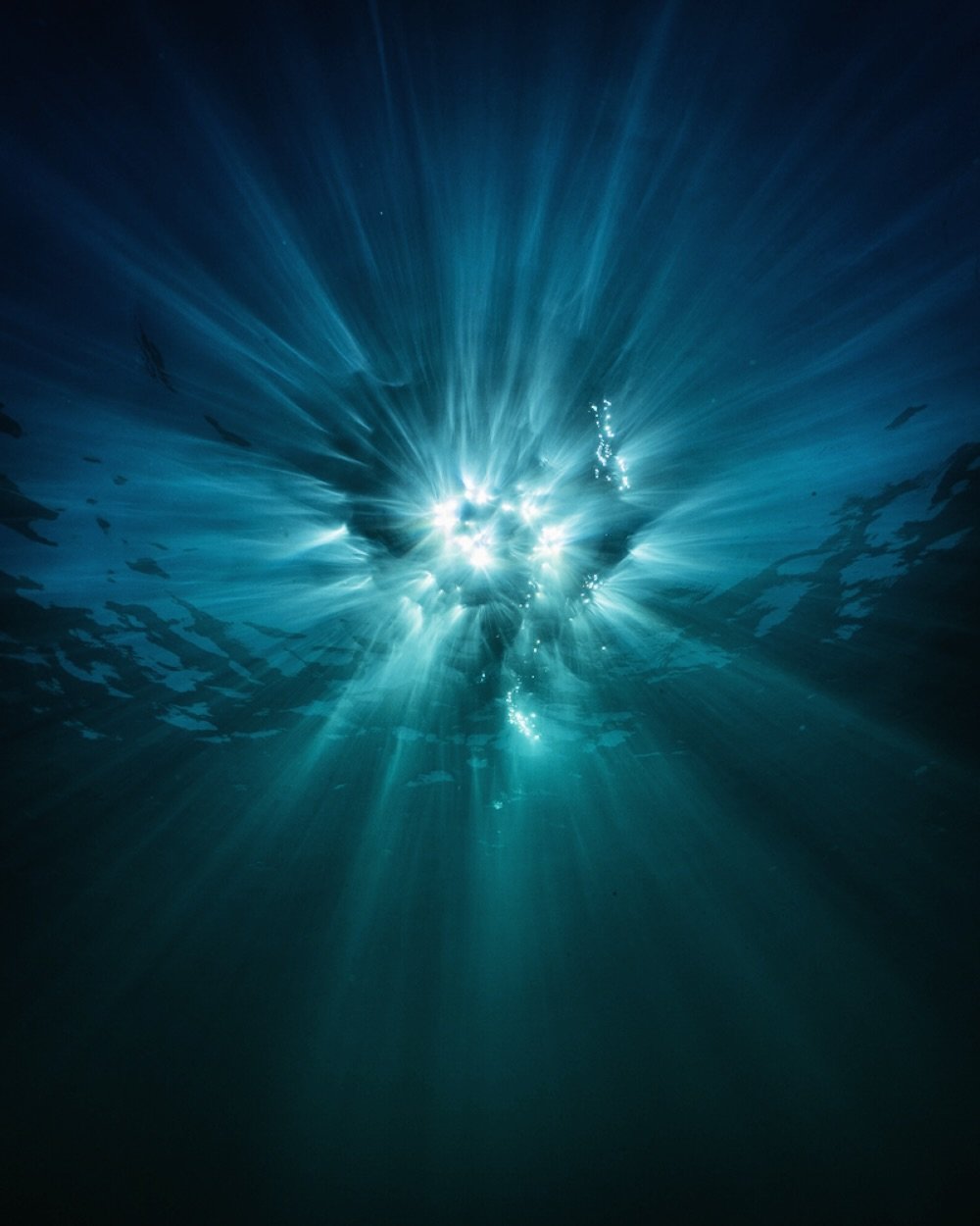 Like seeing through the eyes of something not quite human.

Light bends and scatters in every direction, reshaped by the movement of the surface.

This is what draws me in, the light, the colour, and the quiet world that exists beneath it and everyth