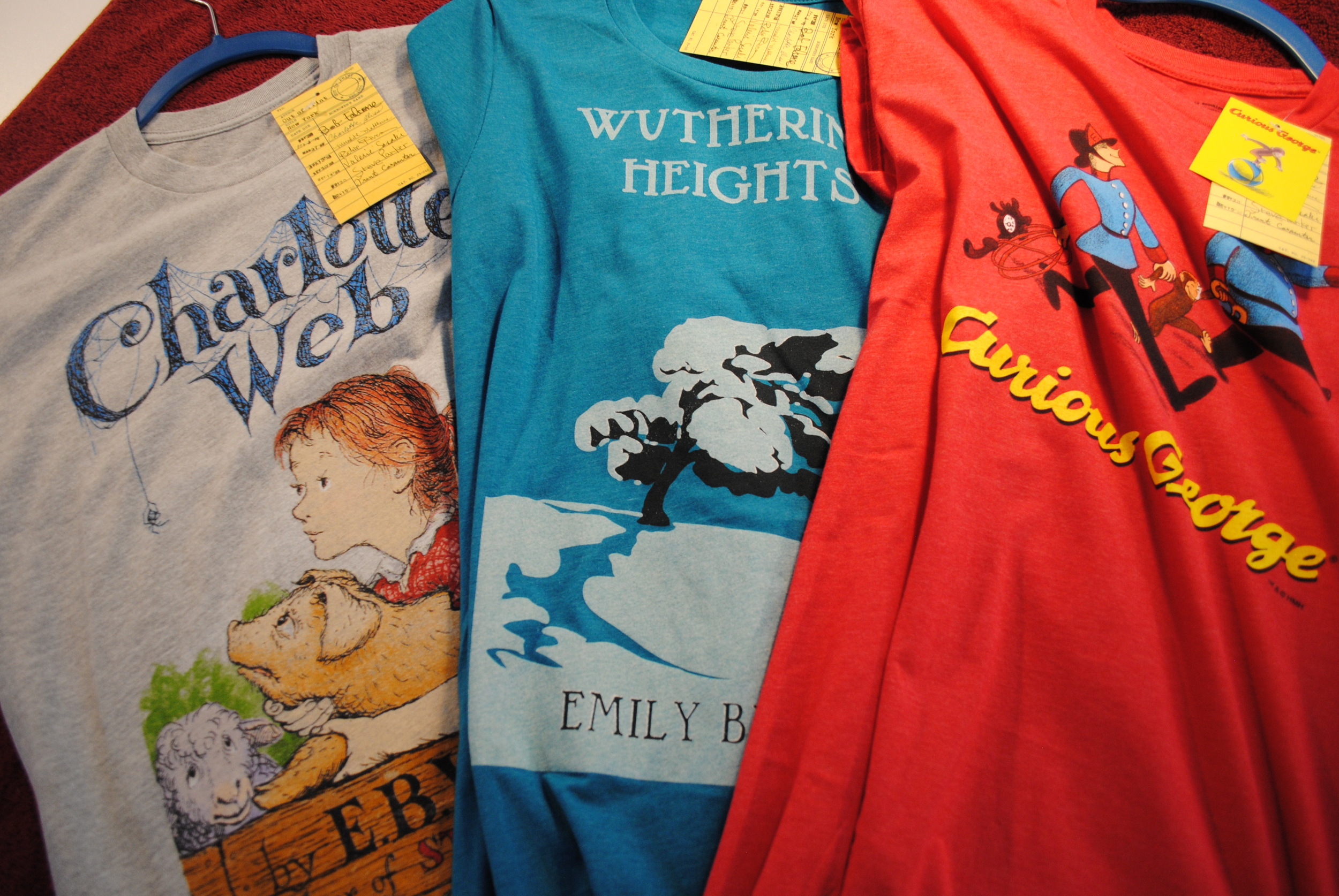 LIterary shirts from The Prints and the Paper in Edmonton on 124 street