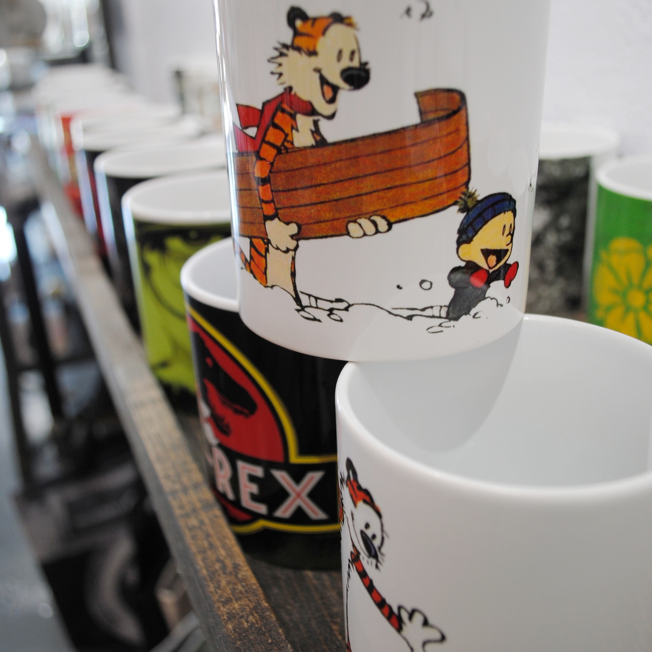 Coffee Mugs at The Prints and the Paper in Edmonton on 124 street