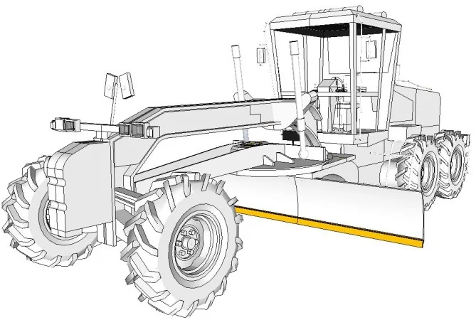 Graders Back Rails Mould Board End Bits Overlays