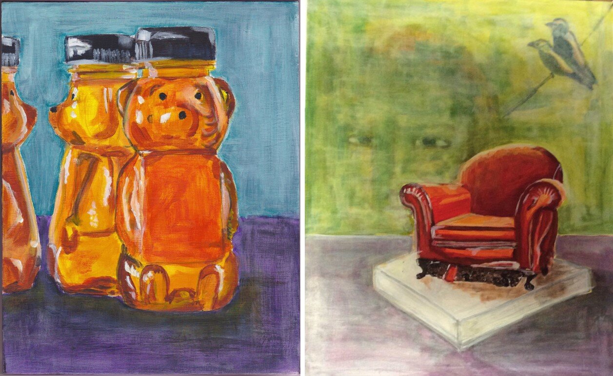 Honey Bears and Red Chair