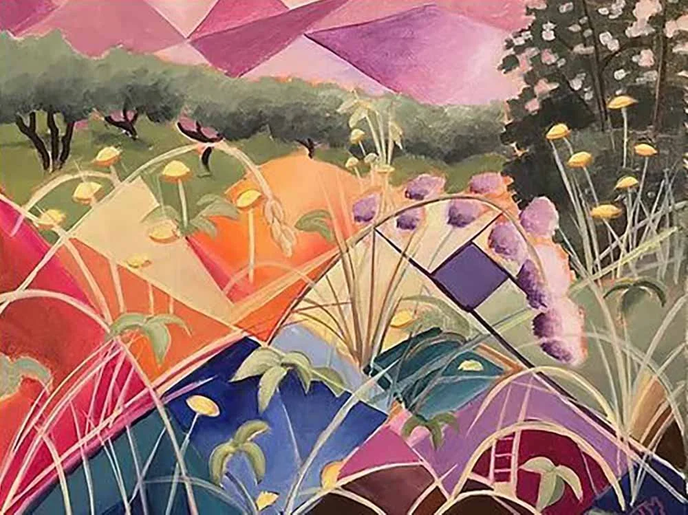 Jenna Hobbs Demonstrates Geometric Abstract