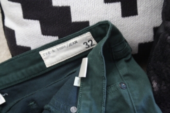  Rag & Bone Hunter Green Jeggings