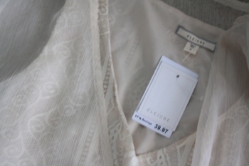  Pleione Cream Lace Top-NWT