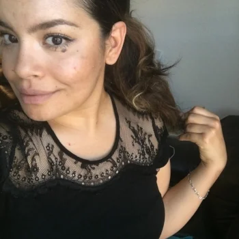  Black lace top