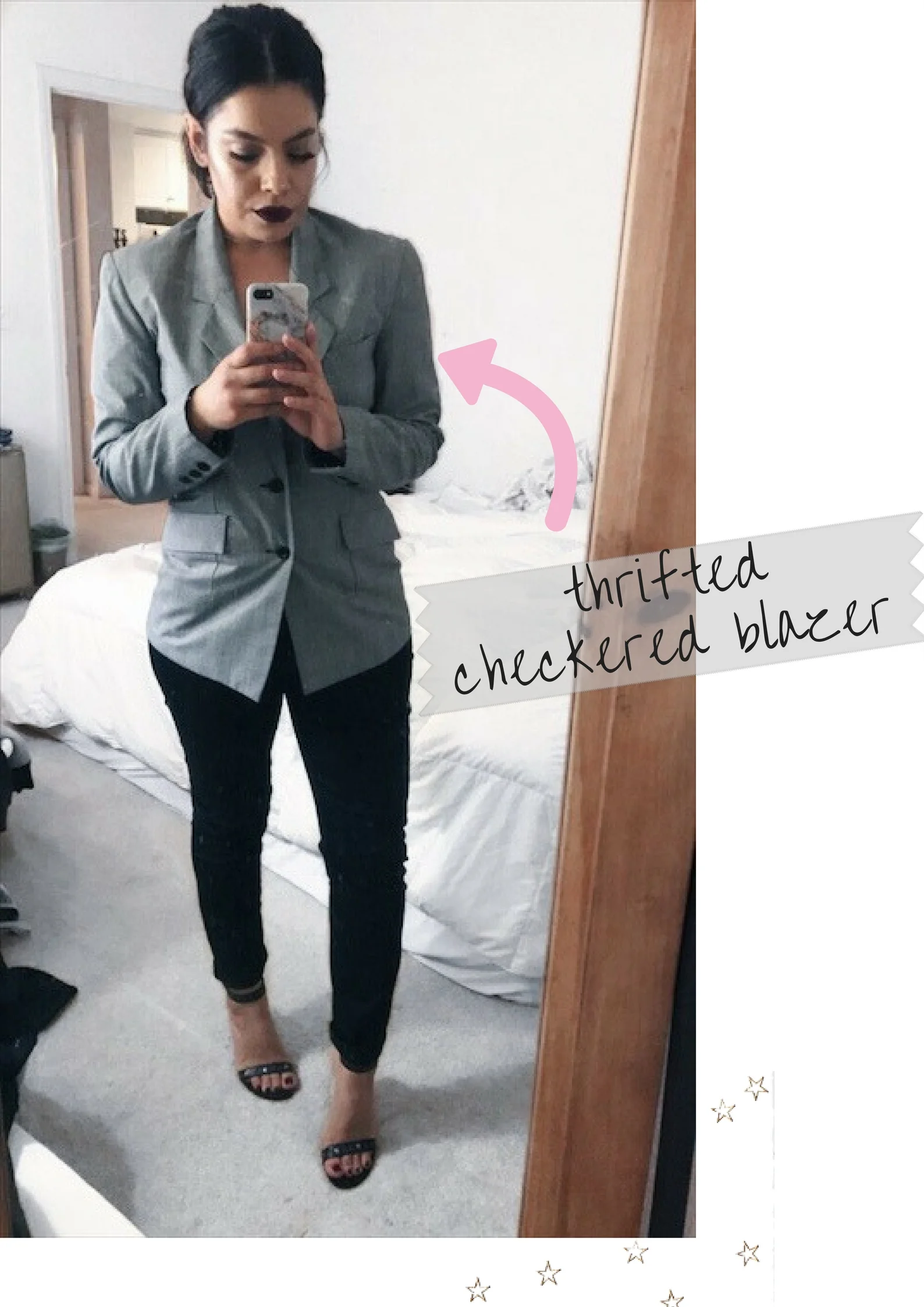 thrifted checkered blazer.jpg