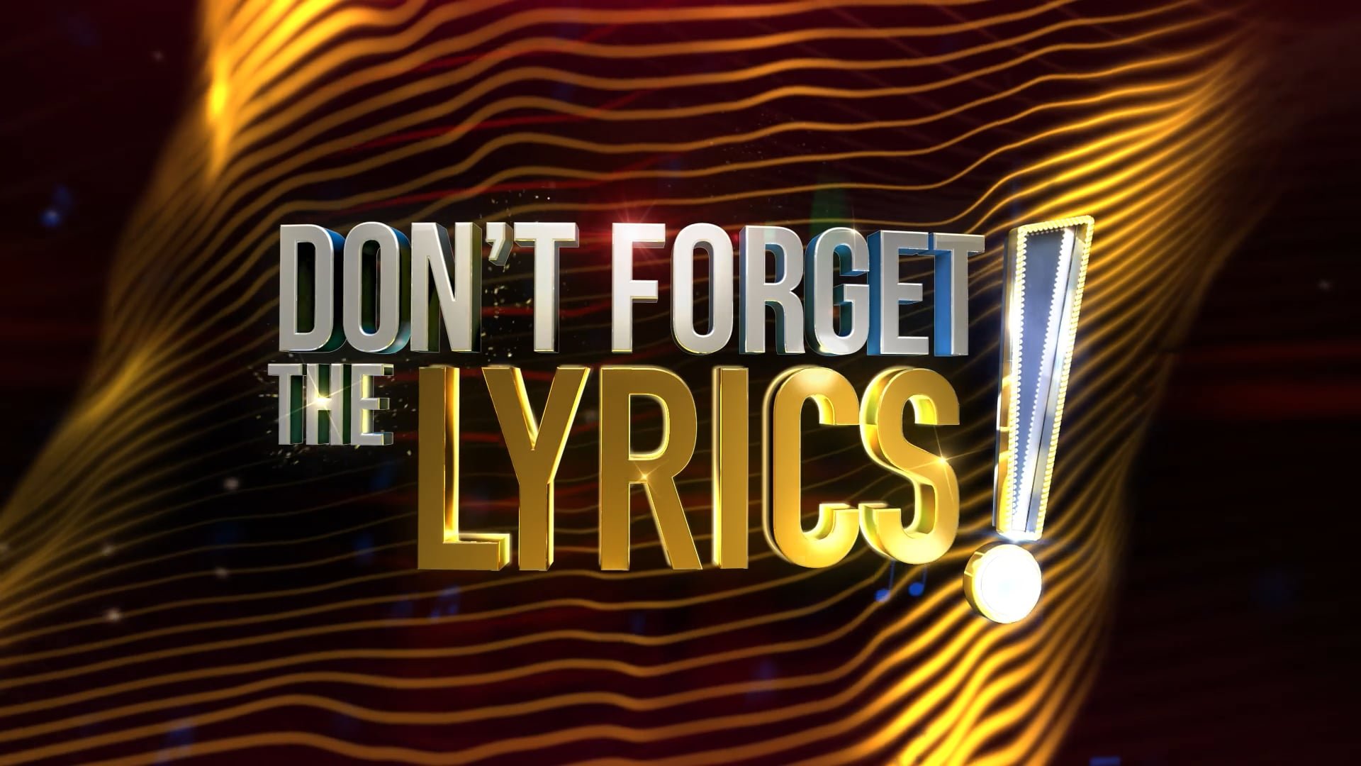 FOX // Don't Forget The Lyrics • Producer - Motion Graphics