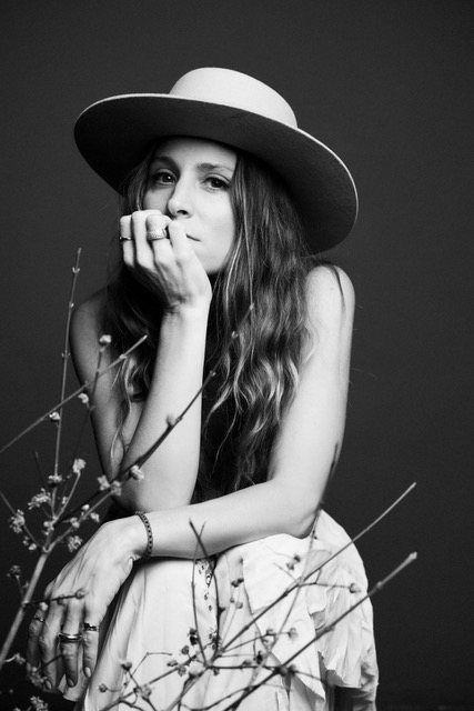 Stylist Nicole Fasolino in sustainable fashions made of recycled materials and from conscious company rent the runway. 