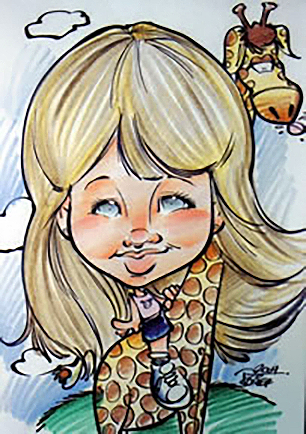 Traditional Hand-Drawn Caricature Sample 9