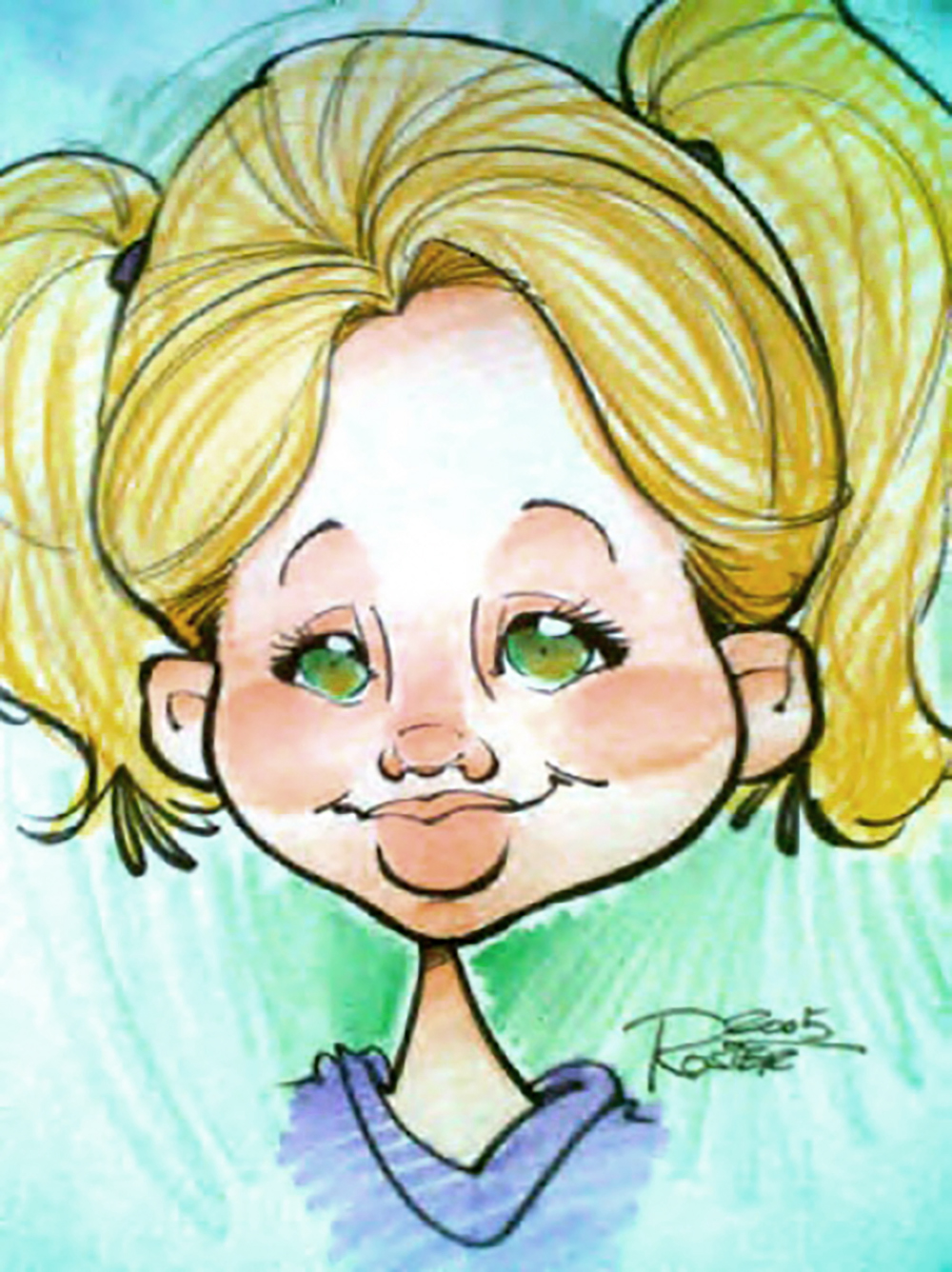 Traditional Hand-Drawn Caricature Sample 15