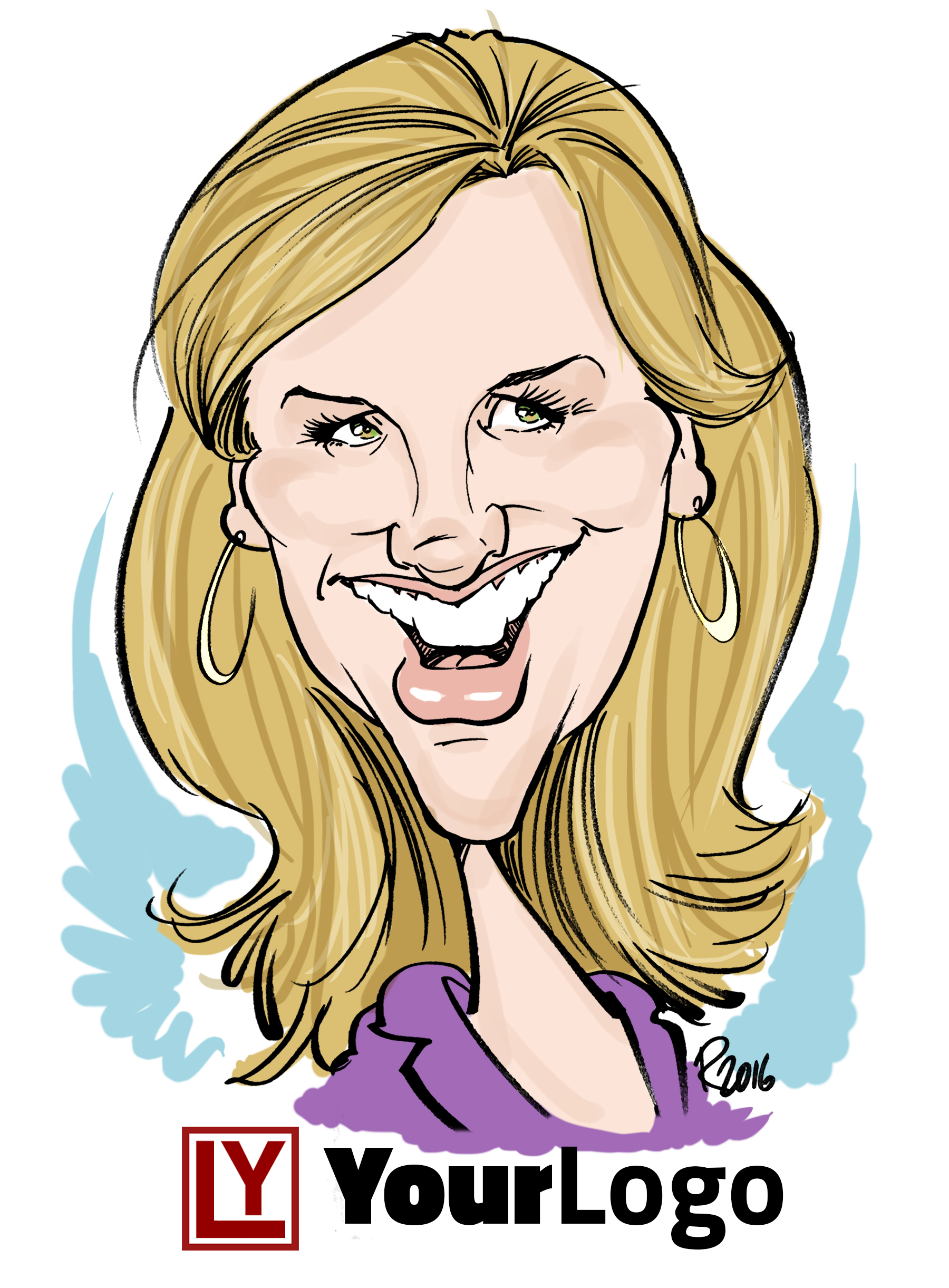 Live Digital Caricature Sample 2