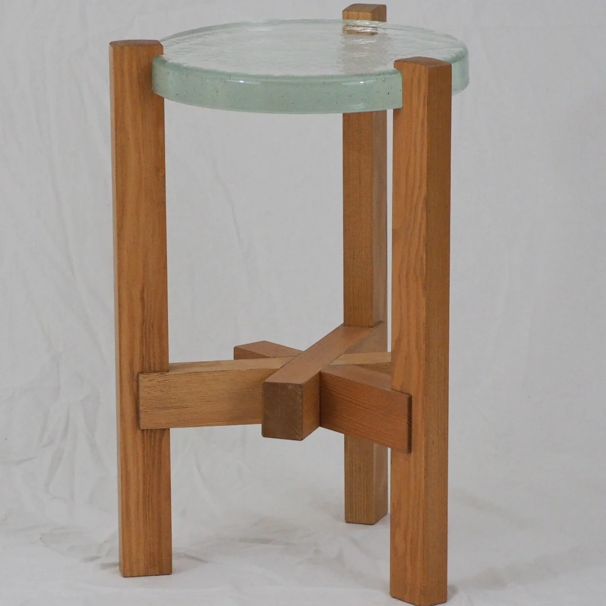 DELF Trilap Cast Glass Table  