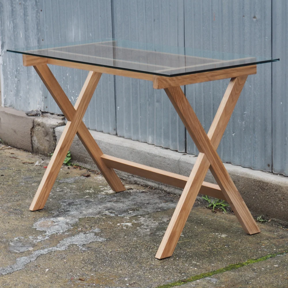 Sawbuck Desk — DELF HOME Modern Fine Furniture