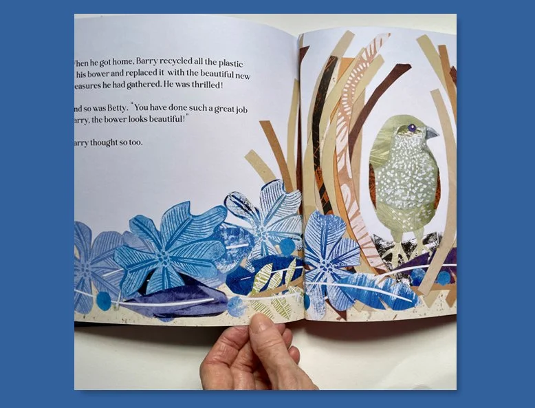 Barry the Satin Bower Bird goes green by Fiona Roderick - inside spread 6