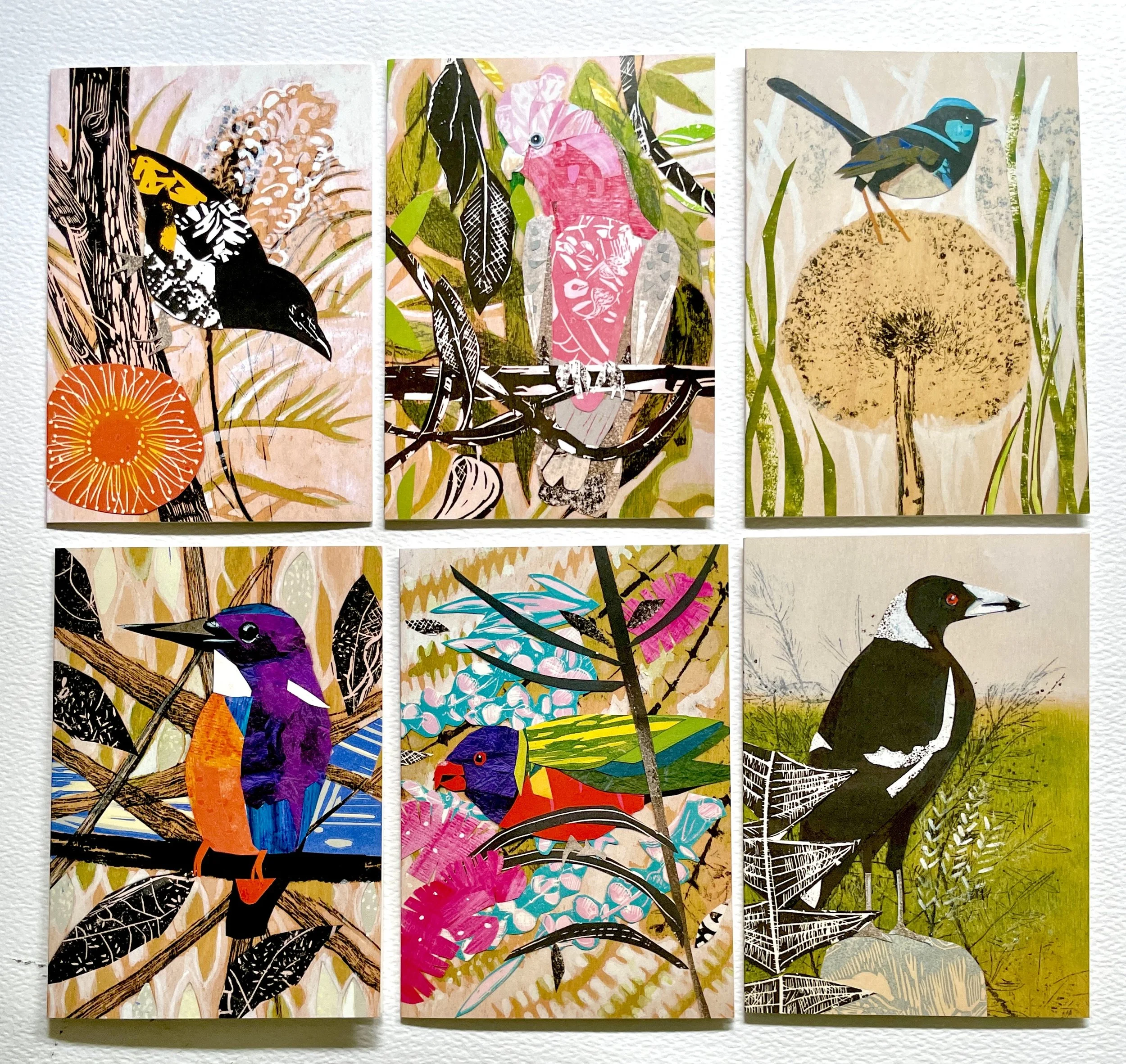 Flock 4, set of 6 cards.