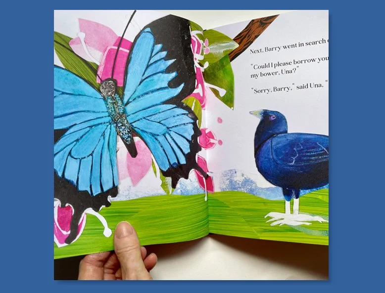 Barry the Satin Bower Bird goes green by Fiona Roderick - inside spread 5