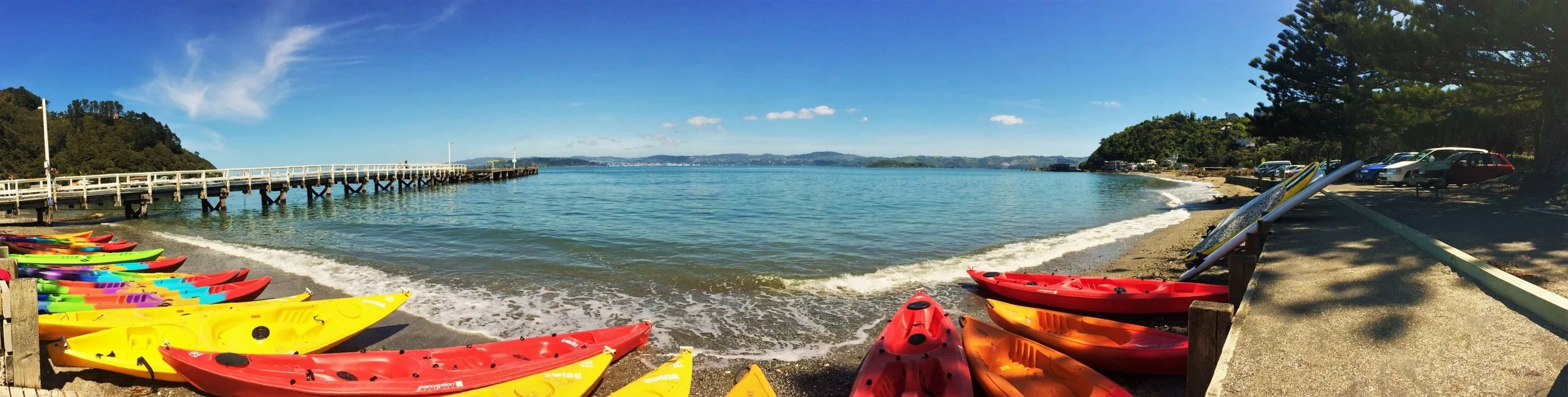Kayaks at The Boatshed - Days Bay, Wellington.jpg