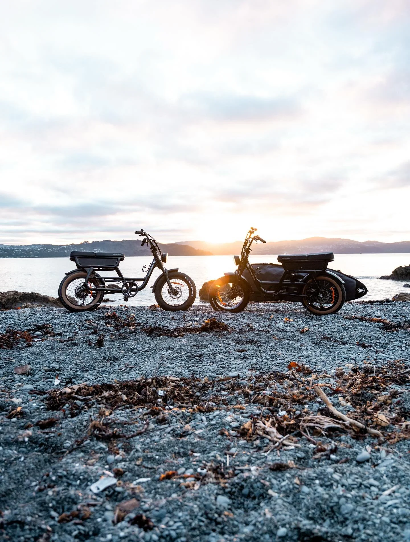 Throttle assist eBike hire at Pencarrow, Eastbourne, Wellington