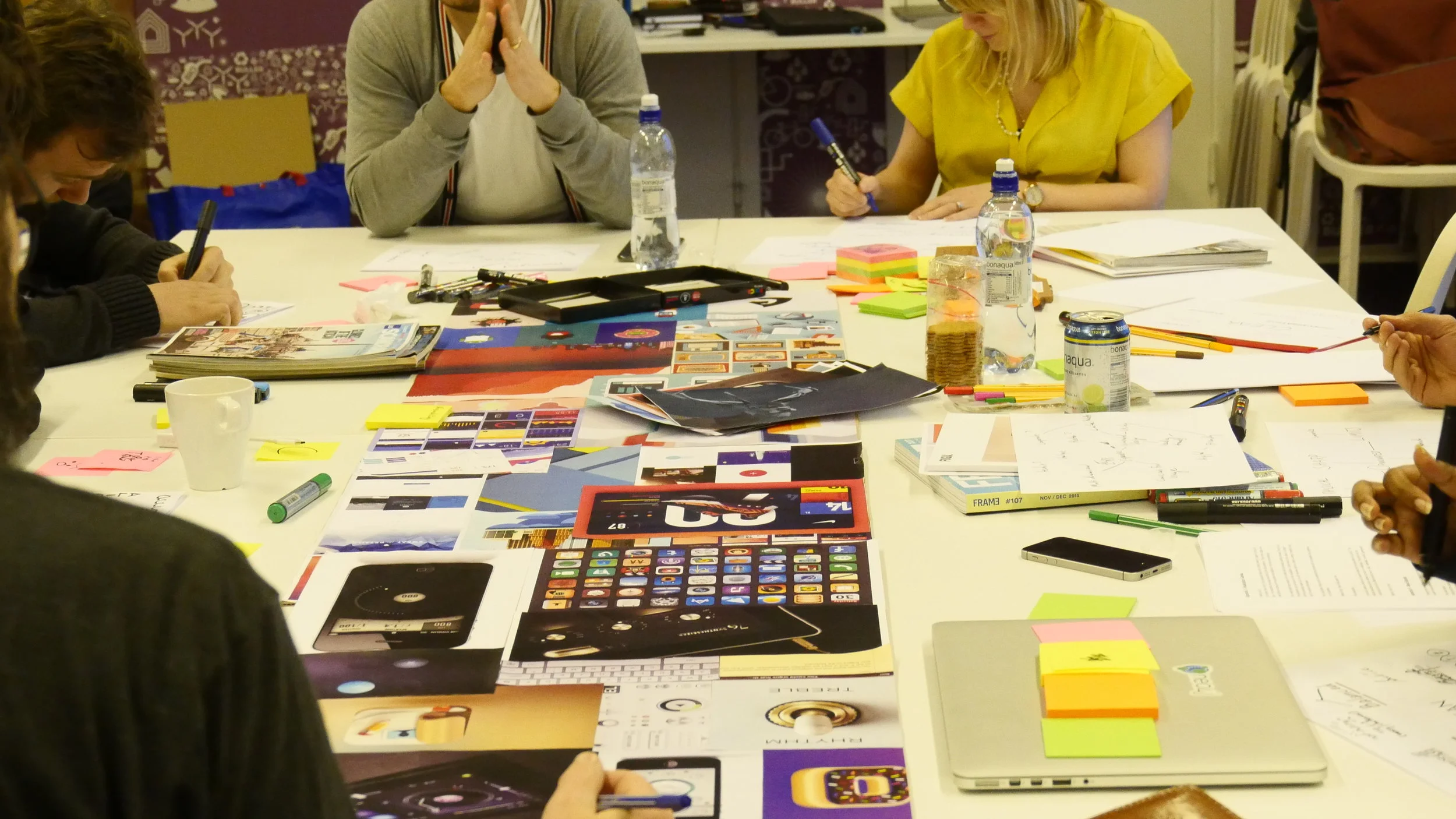 Visual mood boards helped translate ideas and concepts that can be difficult to explain only with words and create a common visual language within the team.