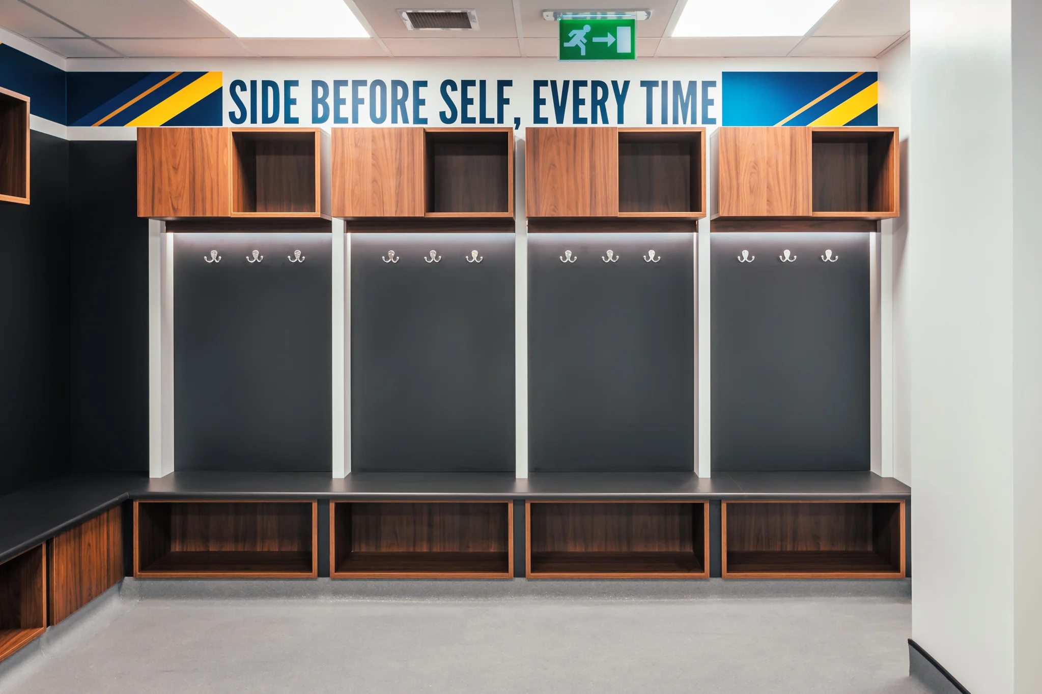 Leeds United Changing Rooms Absolute Commercial Interiors