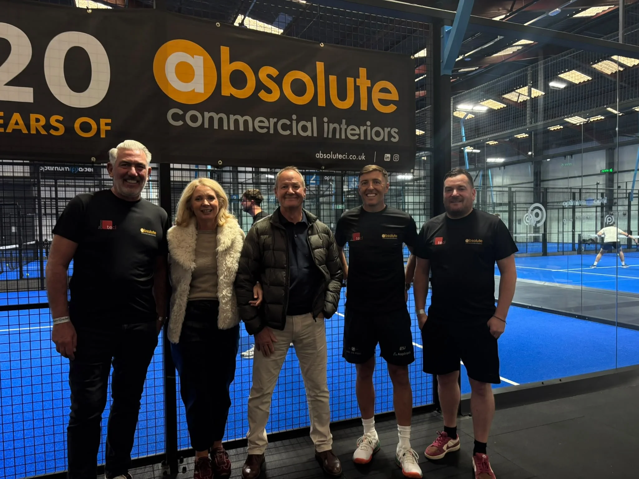 Celebrating 20 years of Absolute at Optimum Padel Leeds