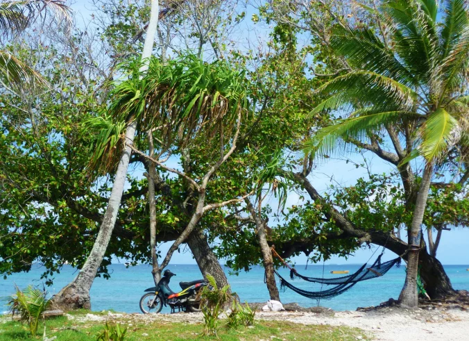 The humble motorbike - an integral part of Tuvaluan life...