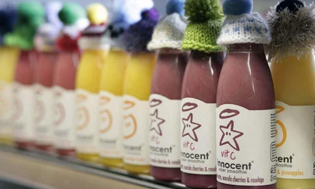 Superhero smoothies ready for action... (photo curtosy of: Innocent Smoothies) 