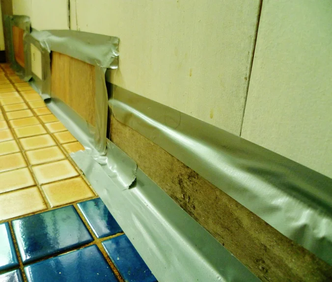 More rat-proofing attempts this time in the kitchen...