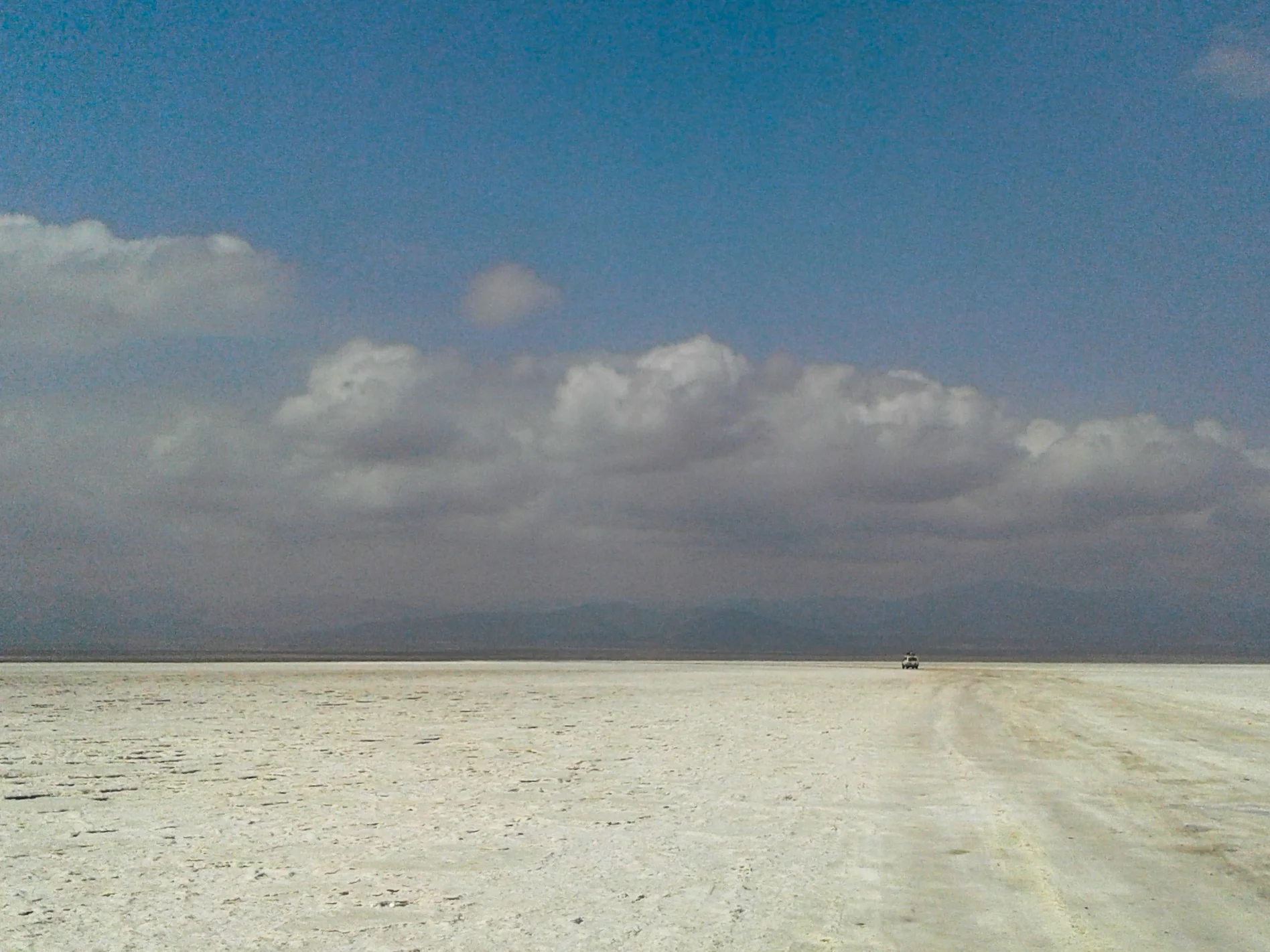 Driving out across the nothing...