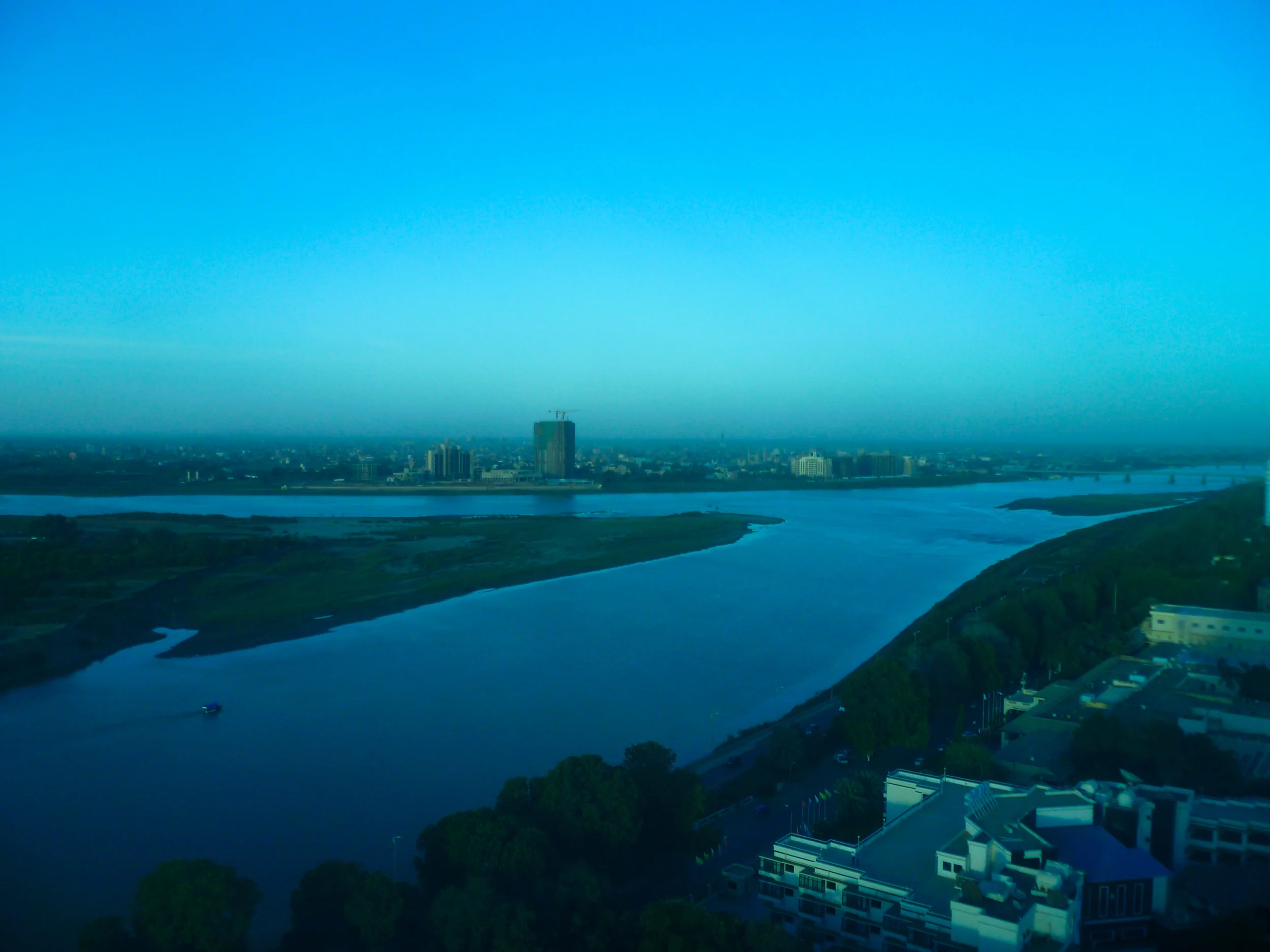 Blue tinged confluence courtesy of the 17th floor...
