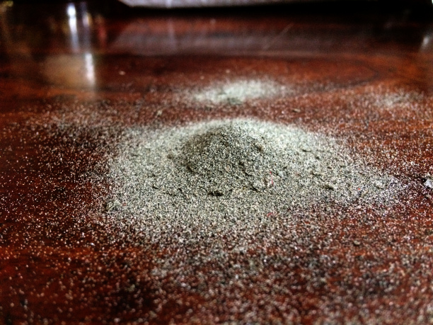 Sand. Sent from Carly Butler to Gudrun Filipska.