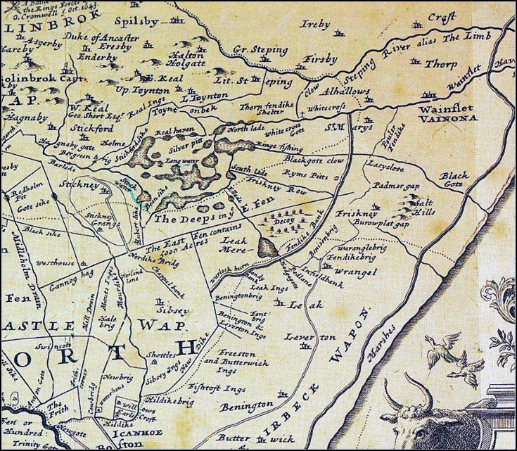 Map of the Fens - part of the 'S' Project archive.
