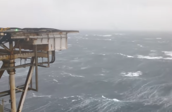 Still from Youtube Video ‘Ship in Storm! Bad weather and Rough Seas Atlantic Ocean.’ 2016.