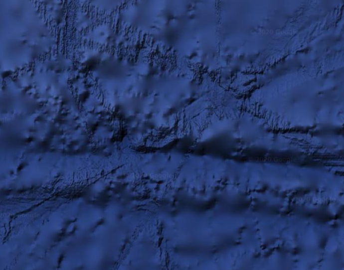 Google Maps 2020 - screen capture. Labrador Sea.