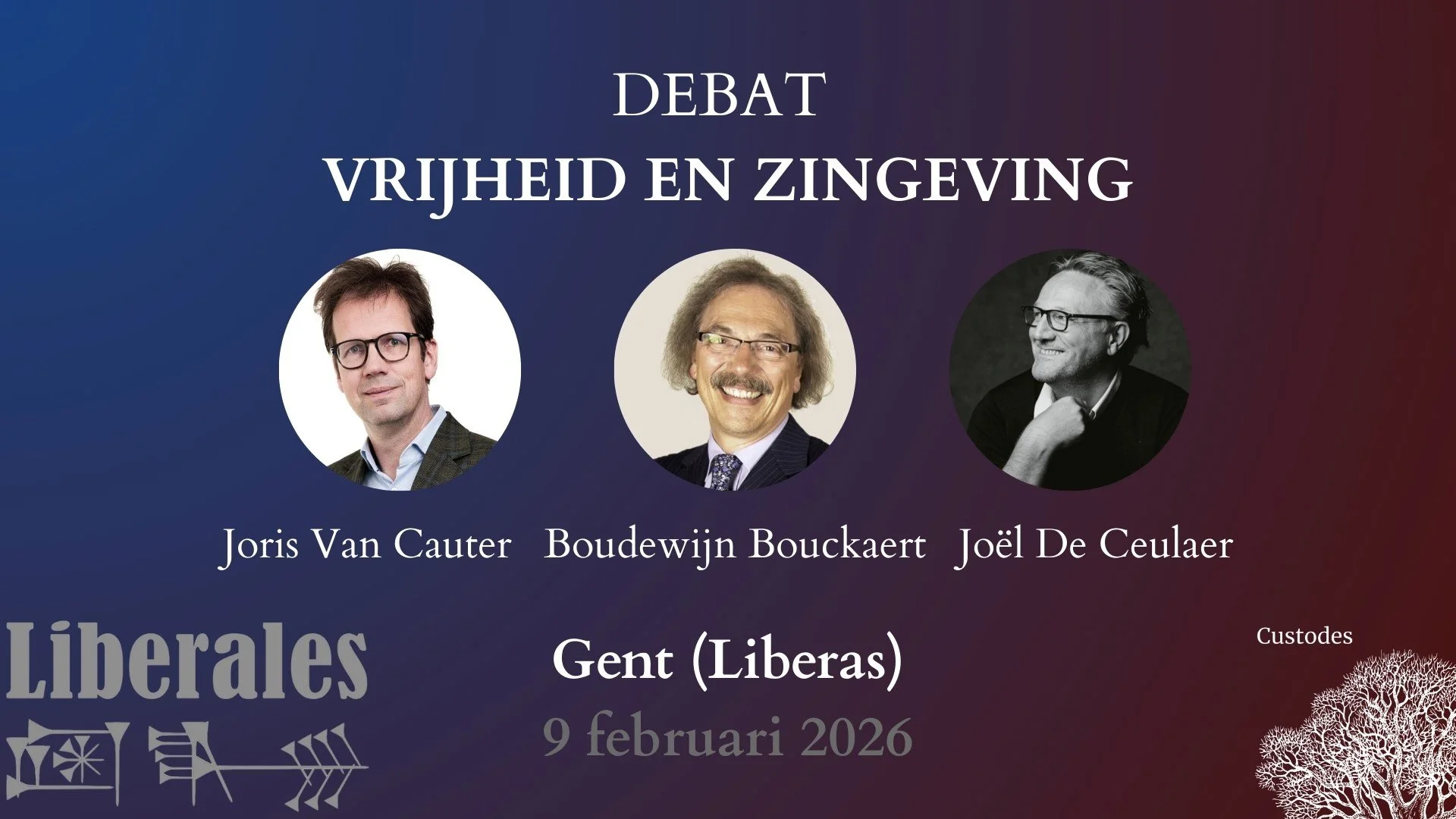 Activiteit Liberales: Vrijheid en Zingeving in samenwerking met Custodes Instituut