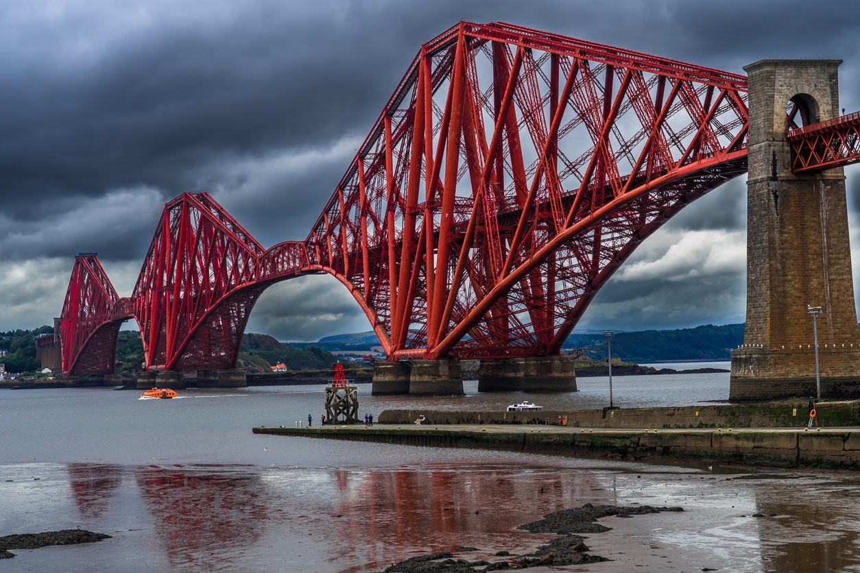 The Forth Bridge, part of Scotland’s iconic railways