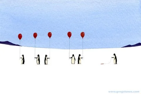 Greg Stones Art Penguin
