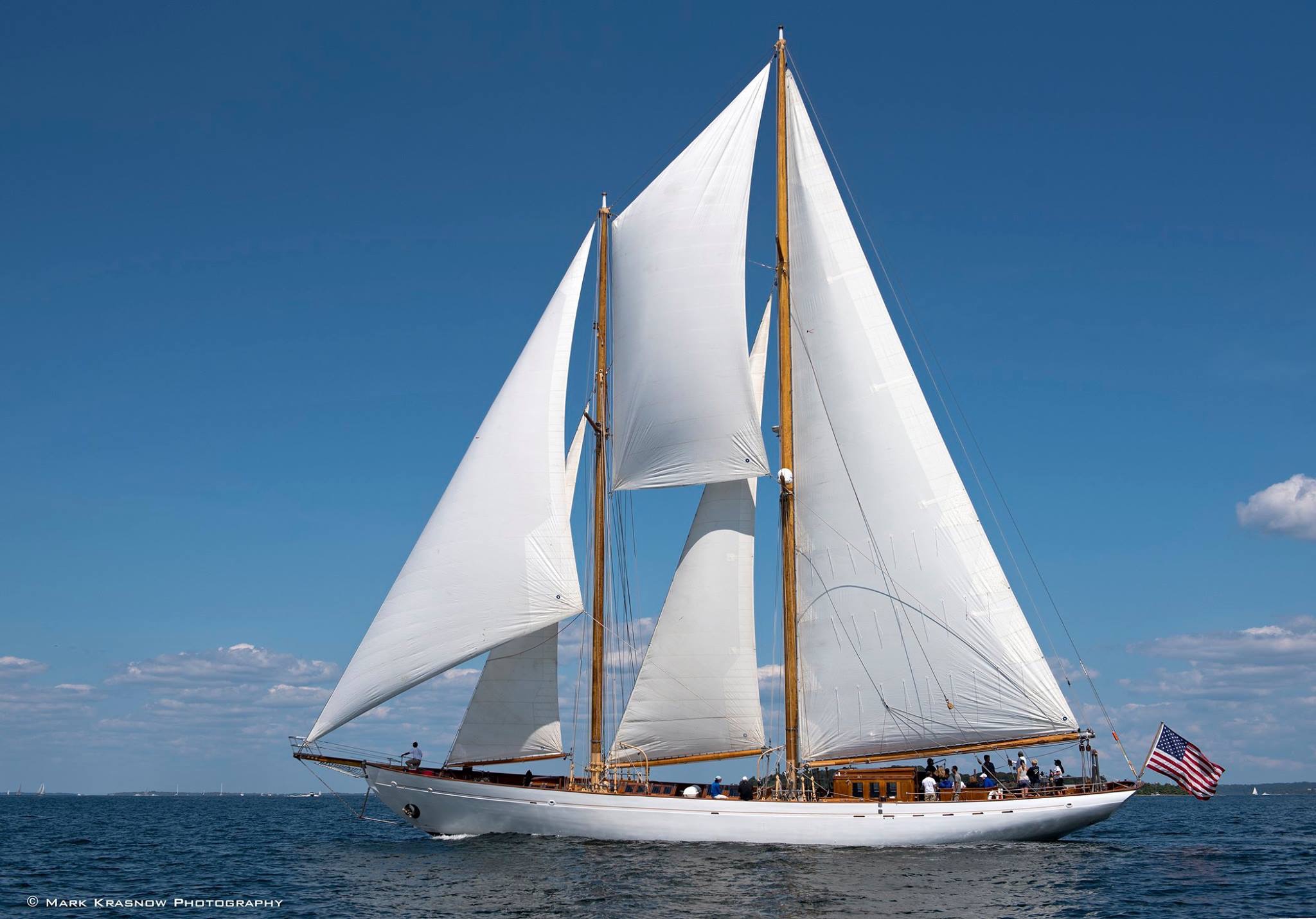 sailing on classic yacht Eros