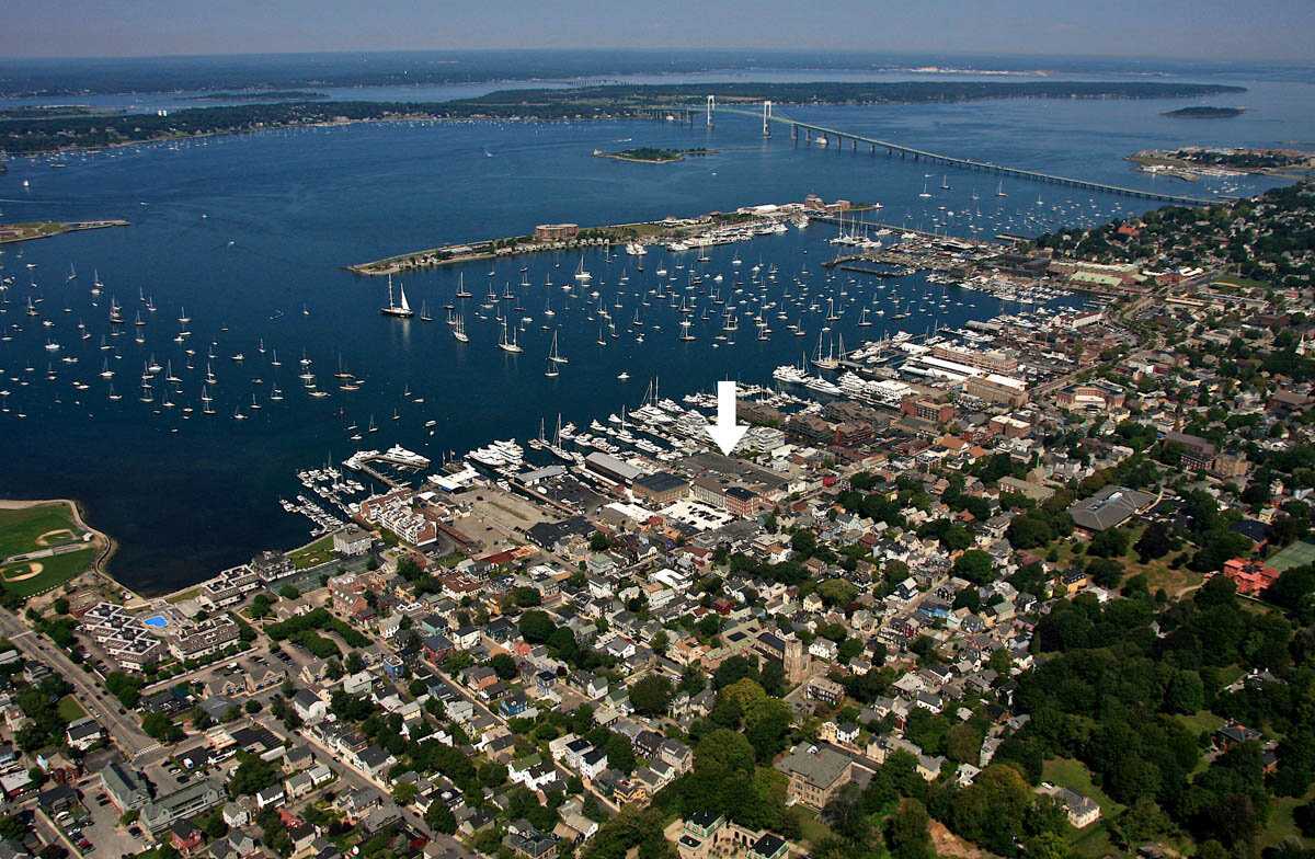 Aerial view of Newport Rhode Island by the water (Copy)